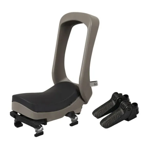 Urban Iki Junior Fietsstoeltje - Bincho Black/Inaho Beige - Met Montagekader