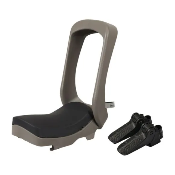 Urban Iki Junior Fietsstoeltje - Suzume Grey/Bincho Black - Zonder Montagekader