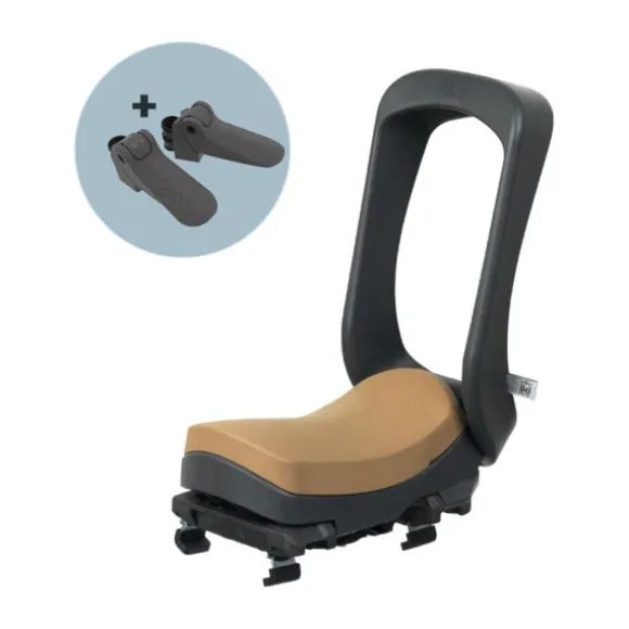 Urban Iki Junior Fietszitje - Bincho Black / Kurumi Brown