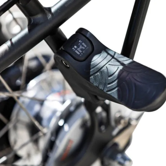 Urban Iki Junior Fietszitje - Bincho Black / Kurumi Brown