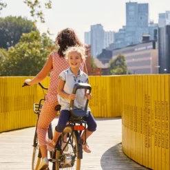 Urban Iki Junior Fietszitje - Bincho Black / Kurumi Brown