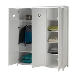 Vipack Amori Kledingkast Wit 3-Deurs