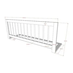 Vipack Bedbeveiliging - Jaxx Forrest - Wit