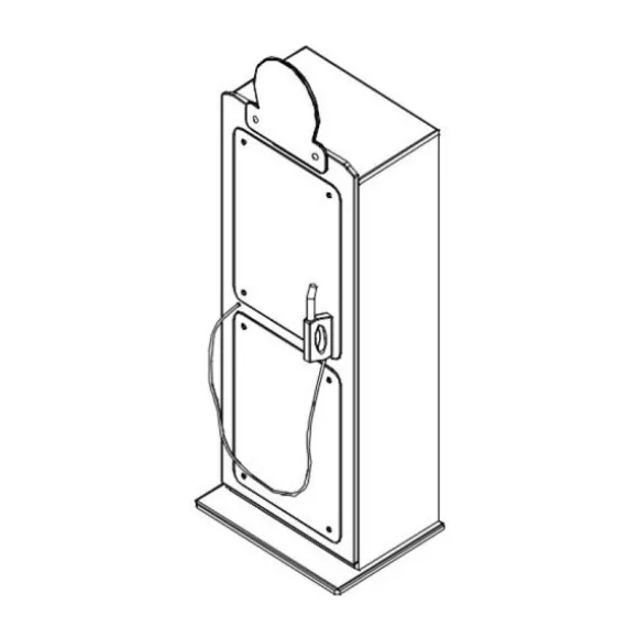 Vipack Benzinepomp Kast Rood