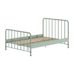 Vipack Bronxx Bed - 140 x 200 cm - Mat Blue Denim