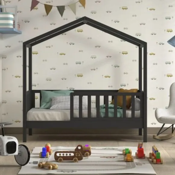 Vipack Dallas Juniorbed – 70 x 140 cm – Antraciet