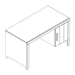 Vipack Erik Bureau Wit