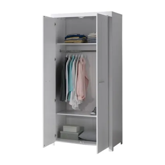 Vipack Erik Kledingkast Wit 2-Deurs