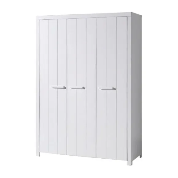 Vipack Erik Kledingkast Wit 3-Deurs