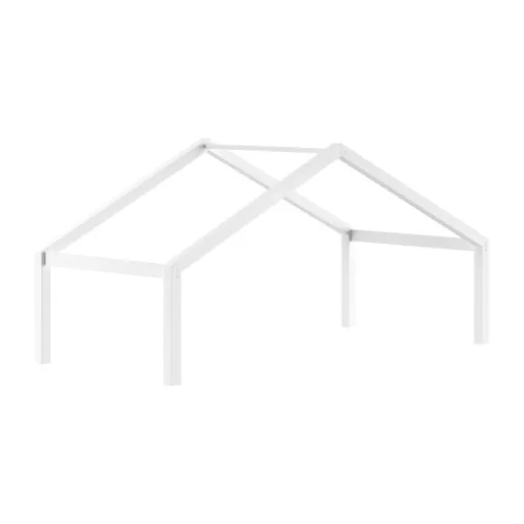 Vipack Forrest Dakbenen Kajuitbed - Beuk Wit