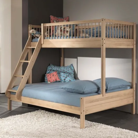 Vipack Forrest Familiebed 140 x 200 cm + 90 x 200 cm – Beuk Wit