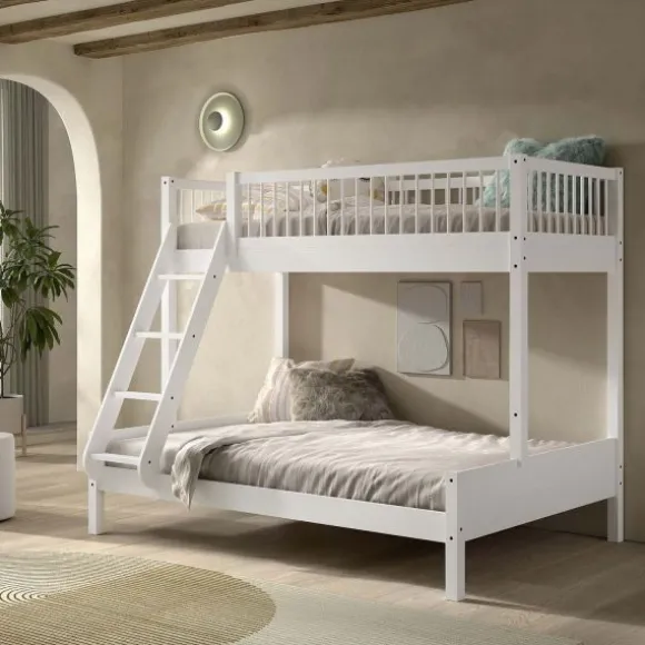 Vipack Forrest Familiebed 140 x 200 cm + 90 x 200 cm – Beuk Wit