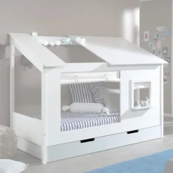 Vipack Housebed Bedlade Wit 90 x 200 cm