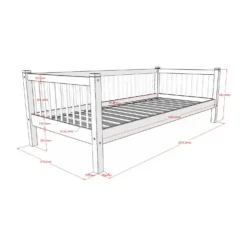 Vipack Kajuitbed - Forrest Beuk - 90 x 200 cm - Natuur