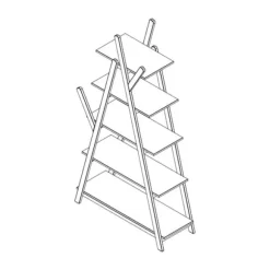 Vipack Kiddy Boekenkast Wit / Naturel