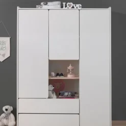 Vipack Kiddy Kledingkast Wit 3-Deurs