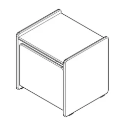 Vipack Kiddy Nachtkastje Mint Groen