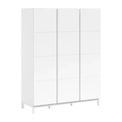 Vipack Kledingkast - Eva - 3-deurs - Wit
