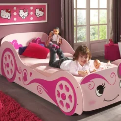 Vipack Love Car Bed Roze 90 x 200 cm