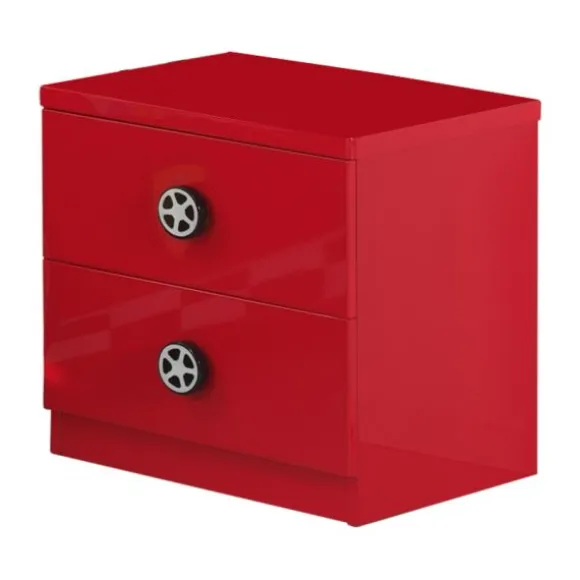 Vipack Monza Nachtkastje Rood