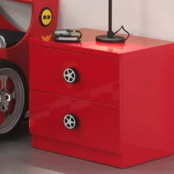 Vipack Monza Nachtkastje Rood