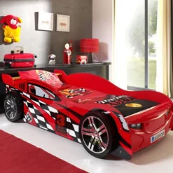 Vipack Night Speeder Autobed Rood 90 x 200 cm