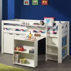 Vipack Pino Bureau Voor Halfhoogslaper Wit