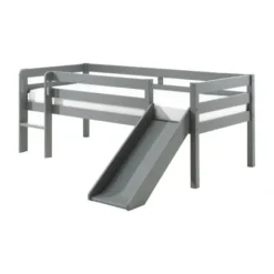 Vipack Pino Halfhoogslaper Met Glijbaan Grijs