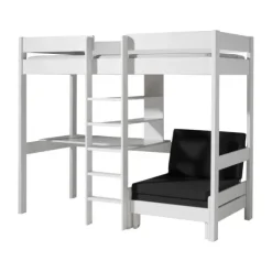 Vipack Pino Hoogslaper + Bureau + Zetelbed Wit