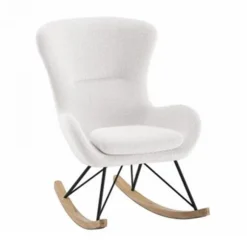 Vipack Rocky Schommelstoel - Boucle Antraciet