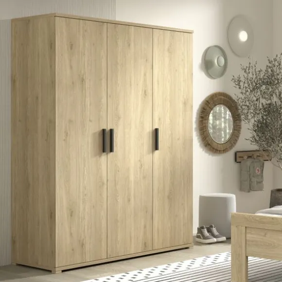Vipack Sam 3-Deurs Kledingkast - Eik
