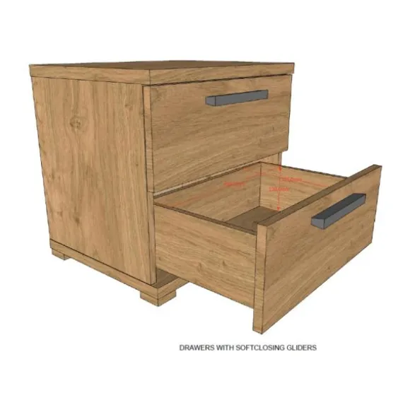 Vipack Sam Nachtkastje - Eik