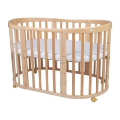 Waldin Oval Combibed 7‑in‑1 - Natural inclusief matras