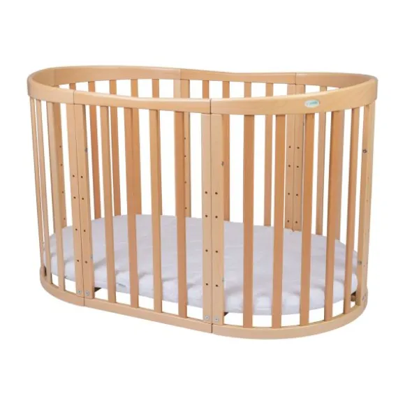 Waldin Oval Combibed 7‑in‑1 - Natural inclusief matras