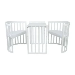 Waldin Oval Combibed 7‑in‑1 - Natural inclusief matras