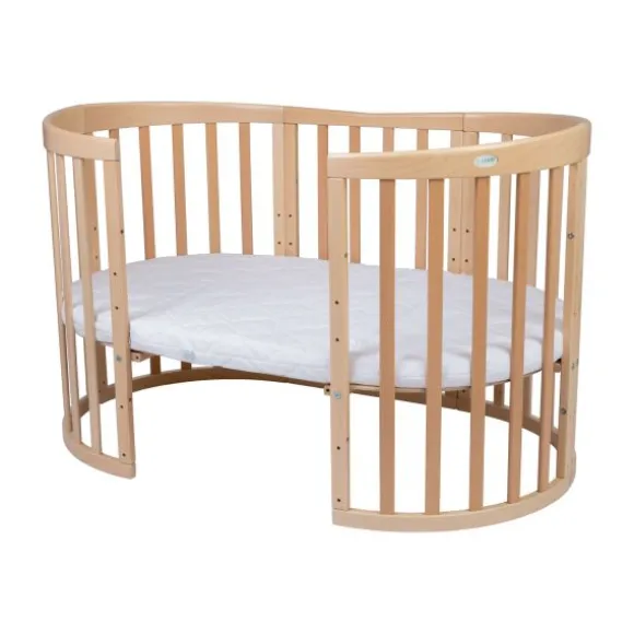 Waldin Oval Combibed 7‑in‑1 - Natural inclusief matras