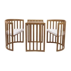 Waldin Oval Combibed 7‑in‑1 - Natural inclusief matras