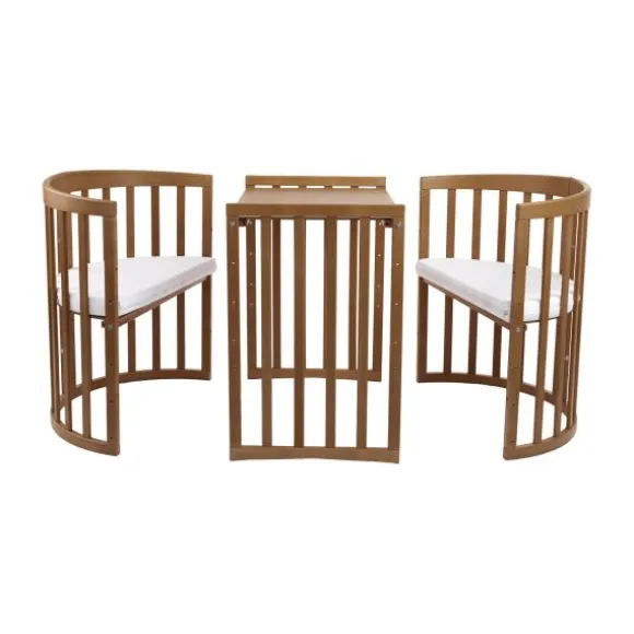 Waldin Oval Combibed 7‑in‑1 - Natural inclusief matras