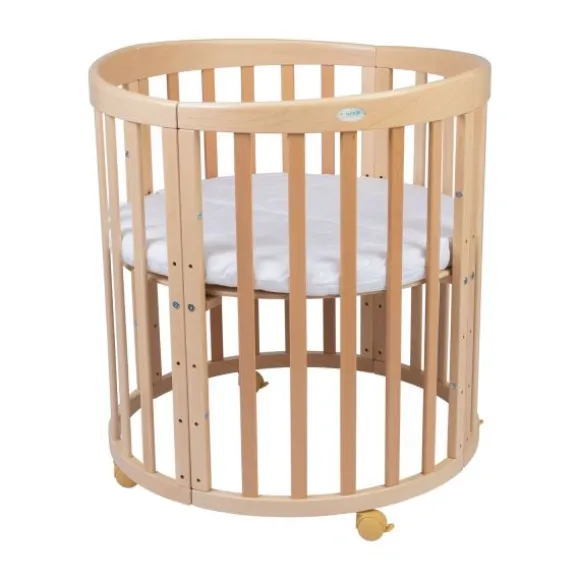 Waldin Oval Combibed 7‑in‑1 - Natural inclusief matras