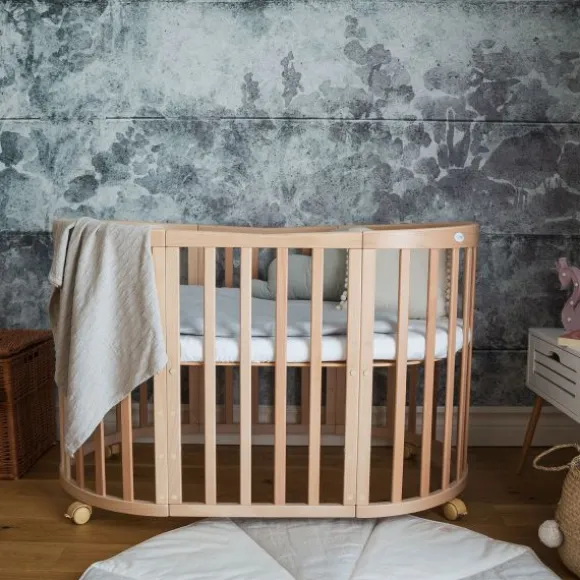 Waldin Oval Combibed 7‑in‑1 - Natural inclusief matras