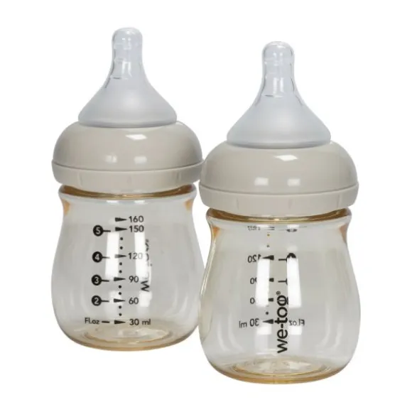 We-Too Standaardfles PPSU - 160 ml - Black - 2-pack