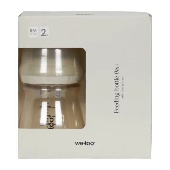 We-Too Standaardfles PPSU - 160 ml - Black - 2-pack