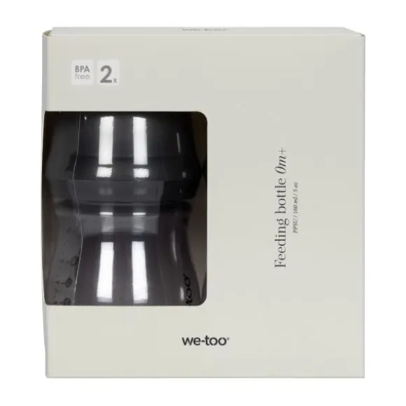 We-Too Standaardfles PPSU - 160 ml - Black - 2-pack