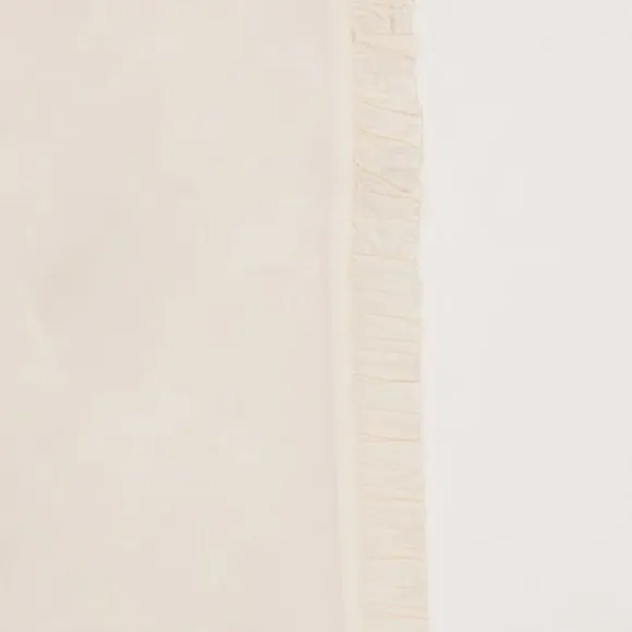Witlof For Kids Ruffle Tuck-Inn Ledikantlaken - 60 x 120 cm - Wit