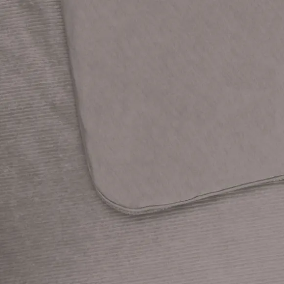 Witlof For Kids Velvet Rib Ledikantdeken - 60 x 120 cm - Warm Grey