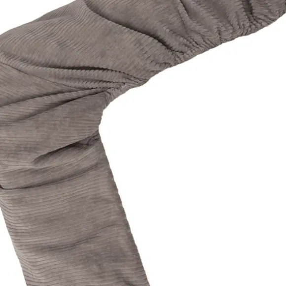 Witlof For Kids Velvet Rib Ledikantdeken - 60 x 120 cm - Warm Grey