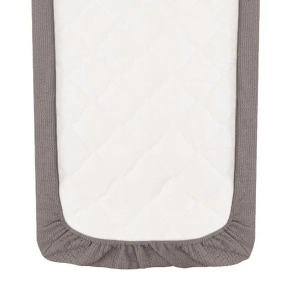 Witlof for kids Waves Tuck-Inn ledikantdeken - 60 x 120 cm - Warm Grey.