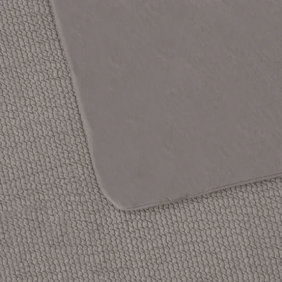 Witlof for kids Waves Tuck-Inn ledikantdeken - 60 x 120 cm - Warm Grey.