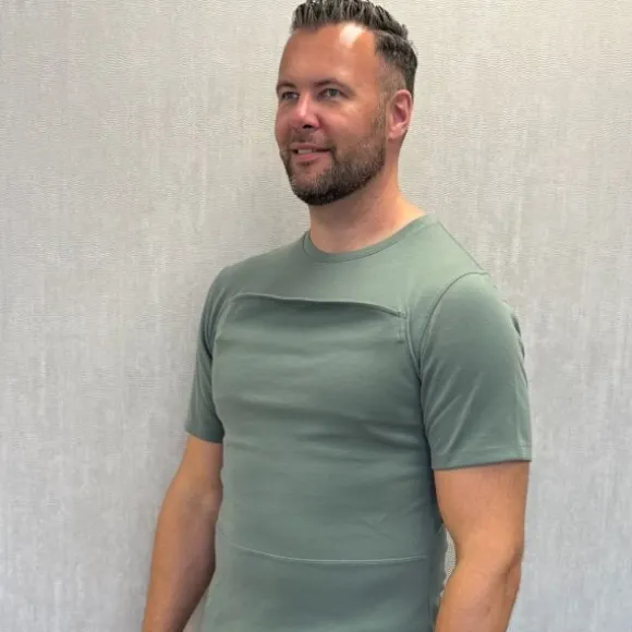 Womboo Buidelshirt - Man - Maat S - Soft Beige