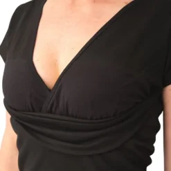 Womboo Buidelshirt - Vrouw - Maat S - Zwart